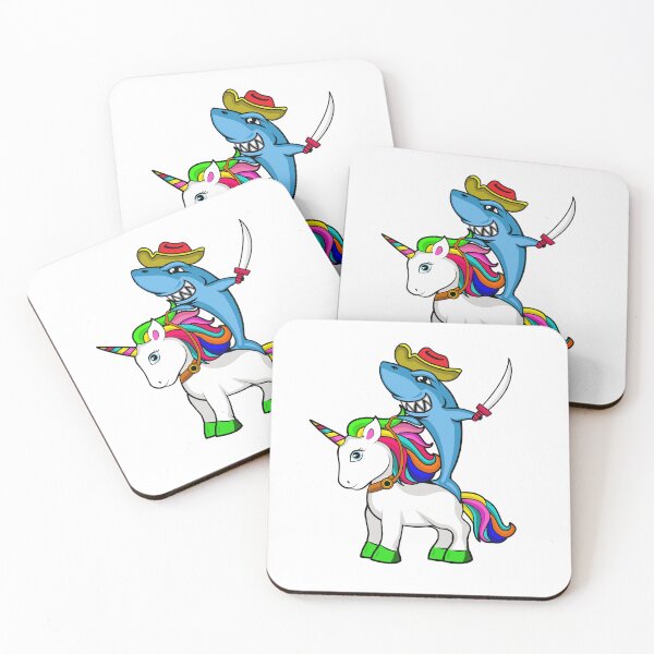 Item preview, Unicorn, Shark Riding Unicorn, Shark, Great Gift Idea For Children & Unicorn Lovers, Cute Unicorn, Cute Baby Unicorn, Whimsical Gift Ideas, Baby's Nursery, Nursery Decorations designed and sold by CreativeCranium.