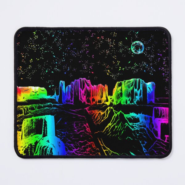 Item preview, Planet Rainbow City Night designed and sold by Roanemermaid.