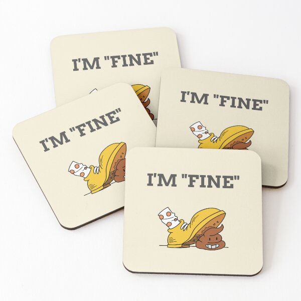 Item preview, I am "fine" - poop designed and sold by E-YO.