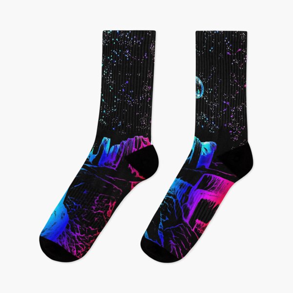 Item preview, Planet Rainbow City Night designed and sold by Roanemermaid.