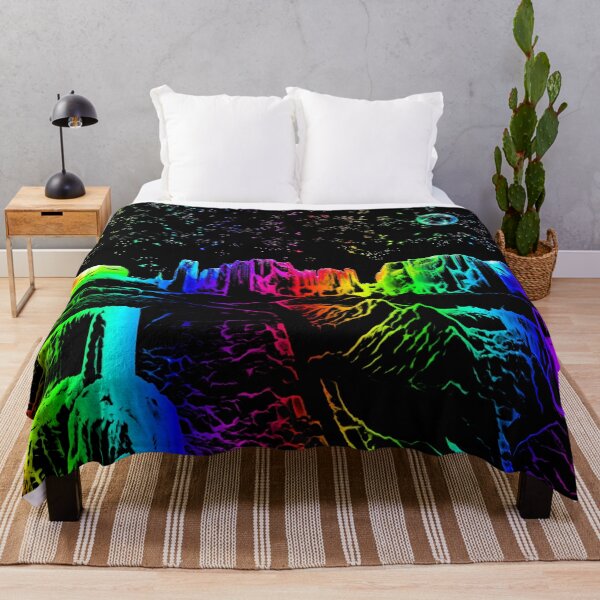 Item preview, Planet Rainbow City Night designed and sold by Roanemermaid.