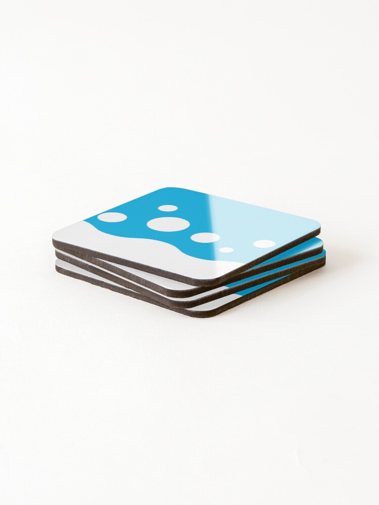 Thumbnail 4 of 5, Coasters (Set of 4), Azumarill Pattern designed and sold by InkishKingdoms.