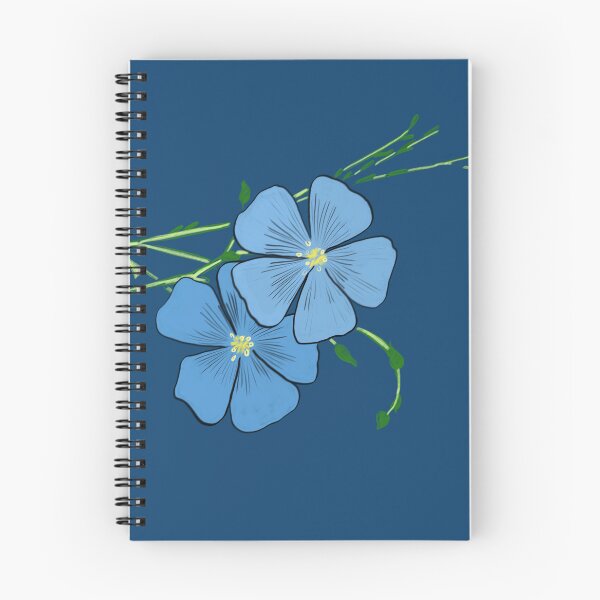 Item preview, Blue flax flowers  designed and sold by EJoyC.