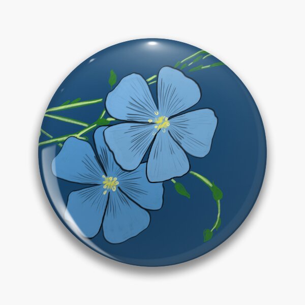 Item preview, Blue flax flowers  designed and sold by EJoyC.