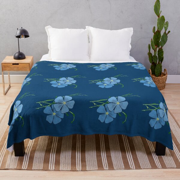Item preview, Blue flax flowers  designed and sold by EJoyC.