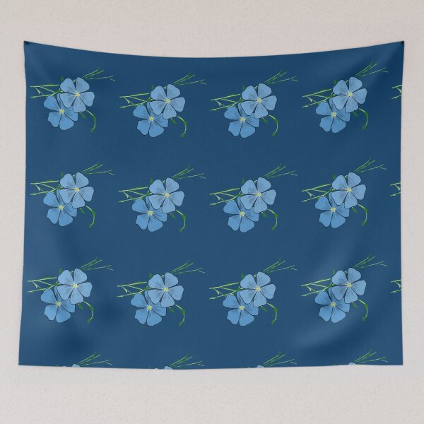 Item preview, Blue flax flowers  designed and sold by EJoyC.