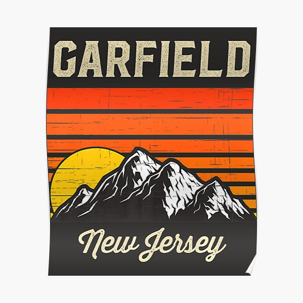 "Garfield New Jersey Hometown City State USA " Poster for Sale by