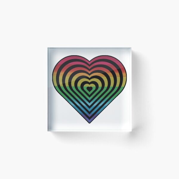Item preview, Nested Rainbow Heart designed and sold by ThePurpleFrog.