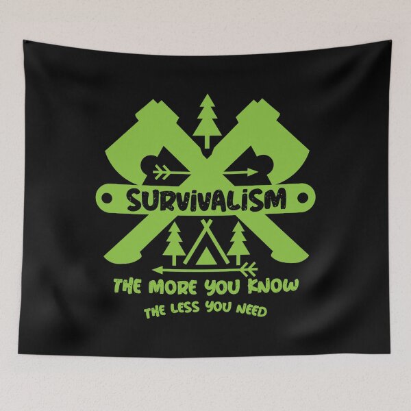 Item preview, Survivalist Gear - Off Trail Camping - Extreme Bushcraft - Outdoor Lovers designed and sold by happygiftideas.