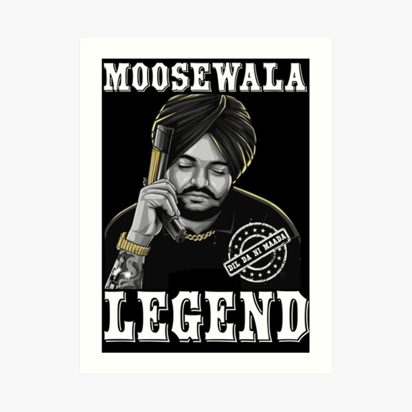 Legends never die sidhu moose wala  Art Print for Sale by Desi Merch