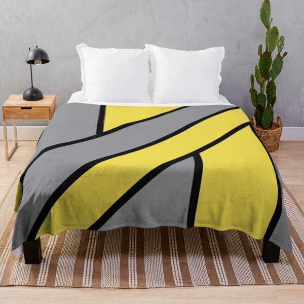 Item preview, Yellow and Gray Pattern with Vertical and Diagonal Lines designed and sold by AliCatOriginals.