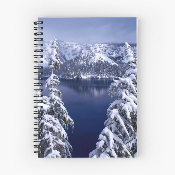 Item preview, Crater Lake in Winter designed and sold by FromHereOnIn.