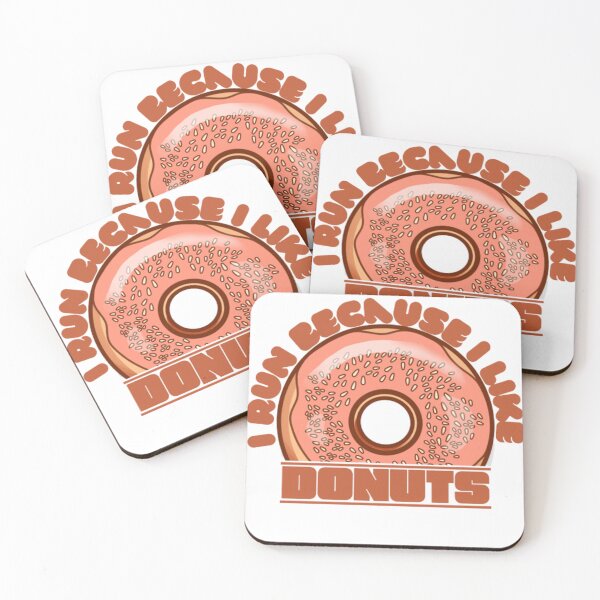 Item preview, I Run Because I Like Donuts designed and sold by khadijat297.