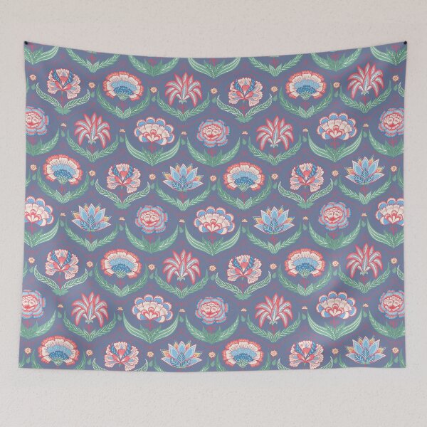 Item preview, Flowers in the style of Jacobin embroidery.  designed and sold by Skaska.