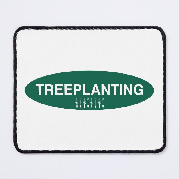 Item preview, Treeplanting - Spruce and Shovel Spade (white and green) designed and sold by Johnston Creative.