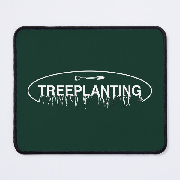 Item preview, Treeplanting - Tree Roots and Shovel Spade (white) designed and sold by Johnston Creative.