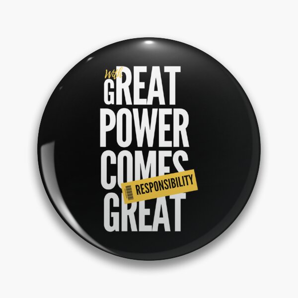 Item preview, With Great Power Comes Great Responsibility Essential T-Shirt designed and sold by donniejeanjr6.