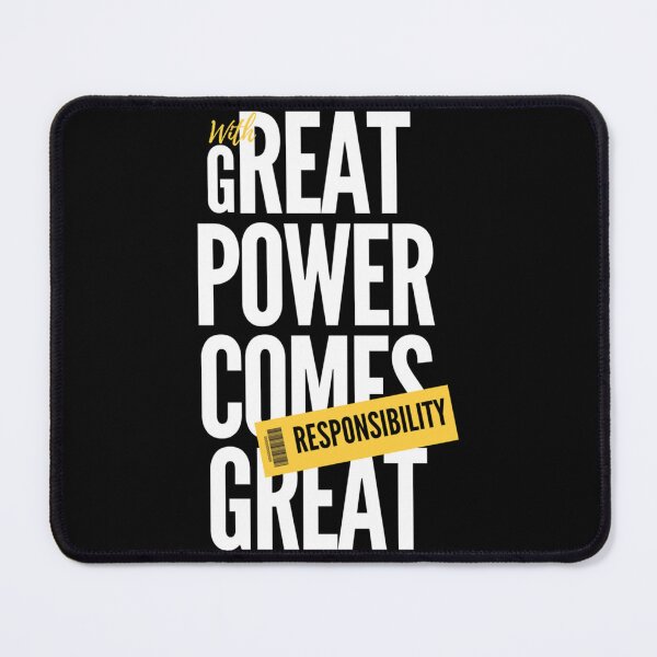 Item preview, With Great Power Comes Great Responsibility Essential T-Shirt designed and sold by donniejeanjr6.