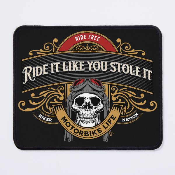 Item preview, Biker Cool Vintage Ride Like You Stole it Motorcycle designed and sold by CattlettArt.