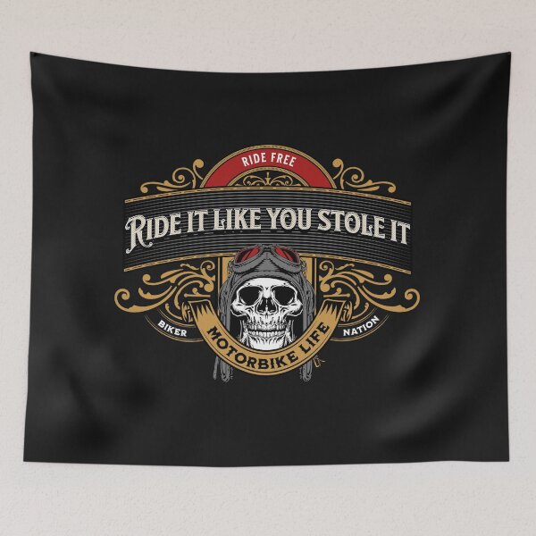 Item preview, Biker Cool Vintage Ride Like You Stole it Motorcycle  designed and sold by CattlettArt.