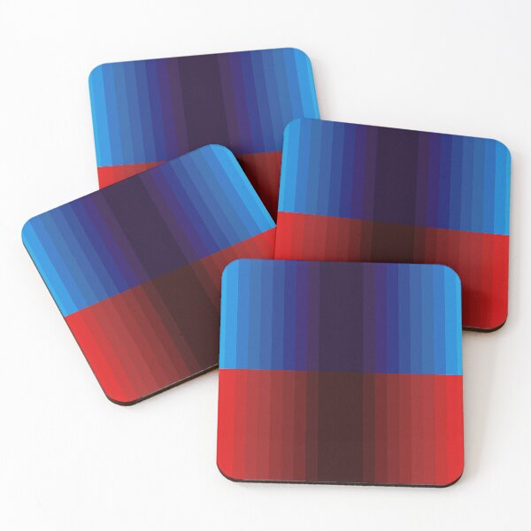 Item preview, Red and Blue Gradient Pattern in Square Grid designed and sold by SnarkyTeesMugs.