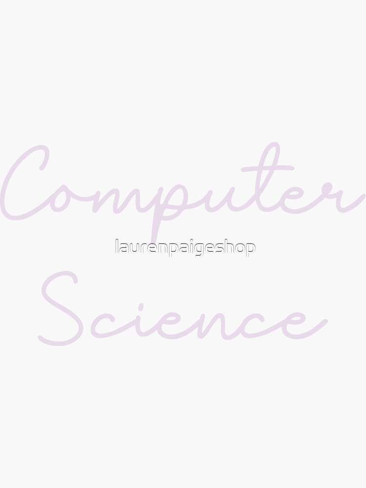 Science Pastel Handwritten Font" Sticker for Sale by