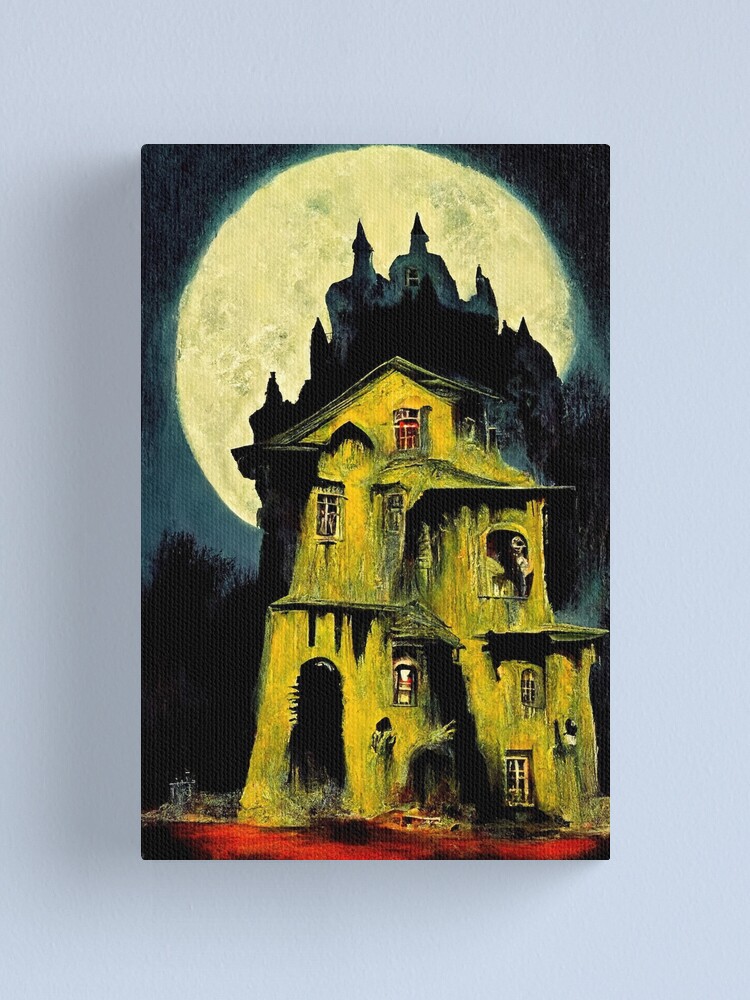 Lienzo «Castillo embrujado de pulp art» de trebory6 | Redbubble Lienzo «Castillo embrujado de pulp art» de trebory6 | Redbubble