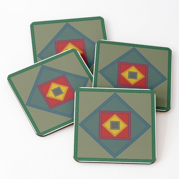 Item preview, Patch Work Design - Olive Green, Gray, Red, Yellow mix designed and sold by SaShaCreations.