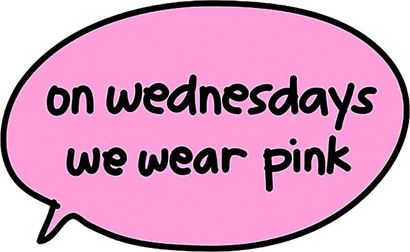 On Wednesdays We Wear Pink Mean Girls Svg
