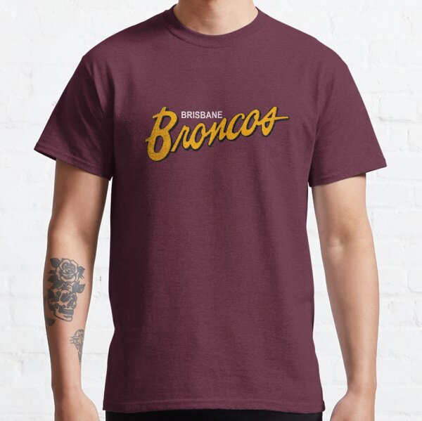 purple broncos shirt