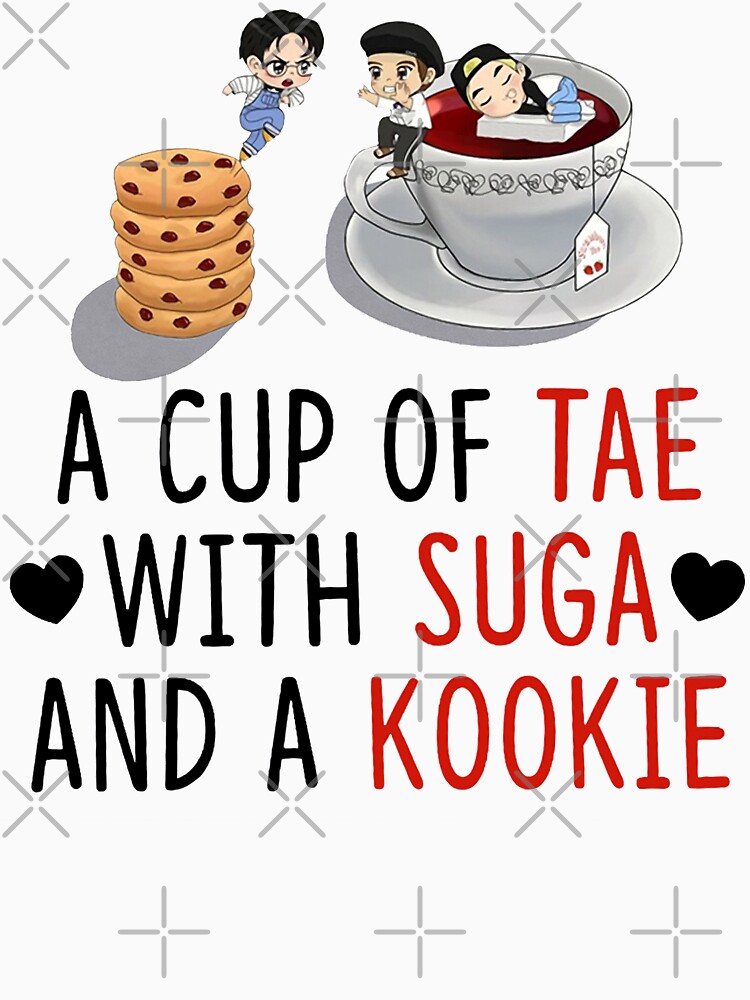 A cup of tae with suga and a kookie on sale hoodie