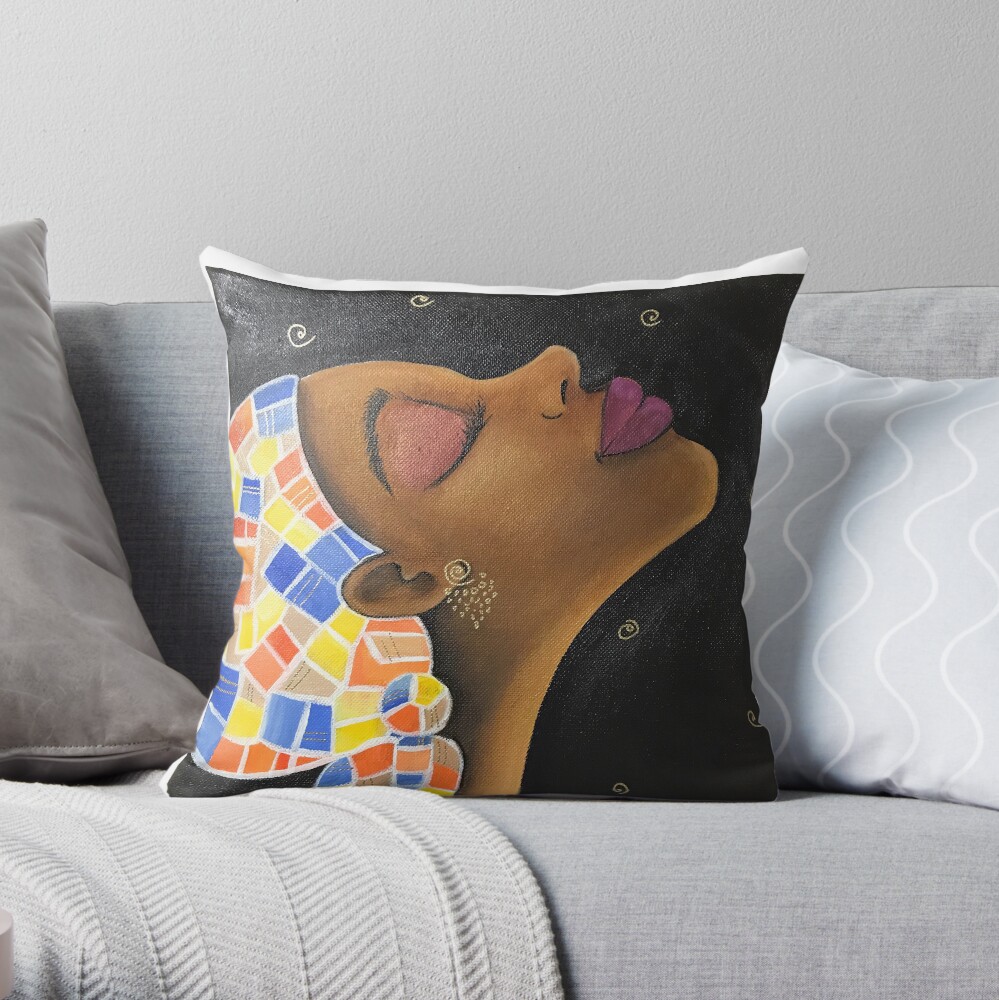 Midnight Breeze Throw Pillow