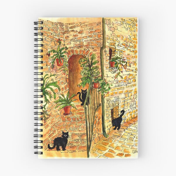 Item preview, Black Cats At Home In Their Stone Alley designed and sold by DonSylvester.