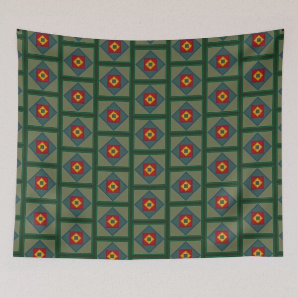 Item preview, Patch Work Design - Olive Green, Gray, Red, Yellow mix designed and sold by SaShaCreations.