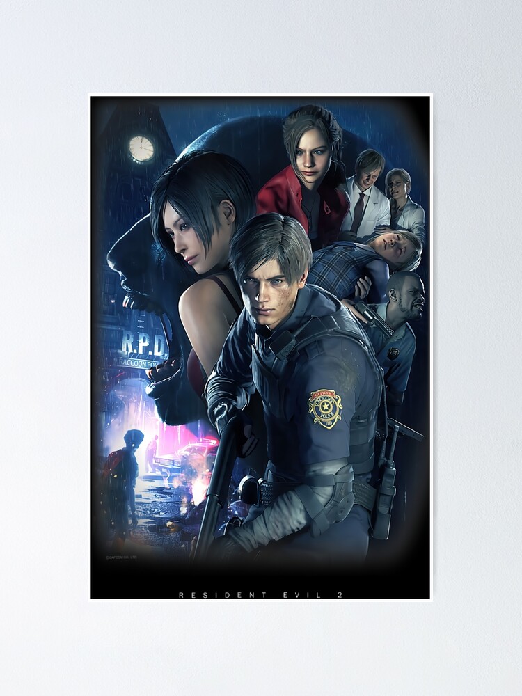 Resident evil movie poster with ada and chainsaw