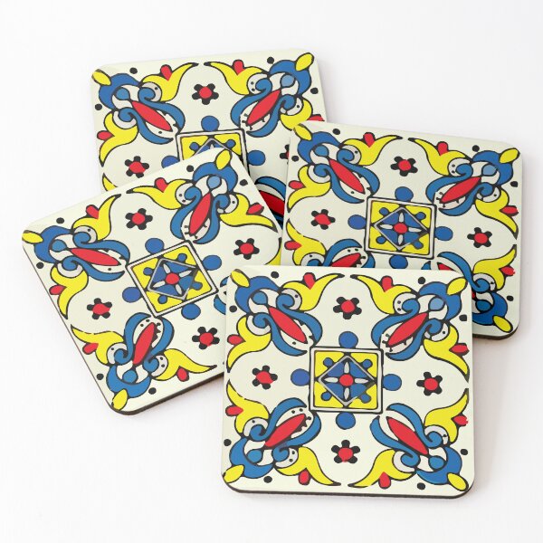 Item preview, Abstract cruz mexican modern talavera tile wall designed and sold by T-Mex.