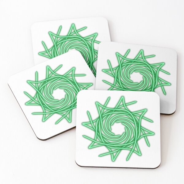 Item preview, Green star, abstract art designed and sold by Meo Design.
