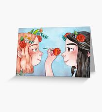 Anne of Green Gables: Anne & Diana Greeting Card