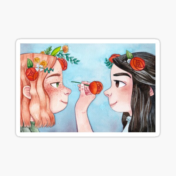 Anne von Green Gables: Anne & Diana Sticker