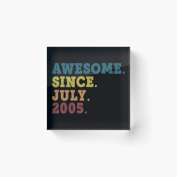 Item preview, Awesome Since July 2005 Retro Vintage 17th Birthday Gift designed and sold by designbychow.