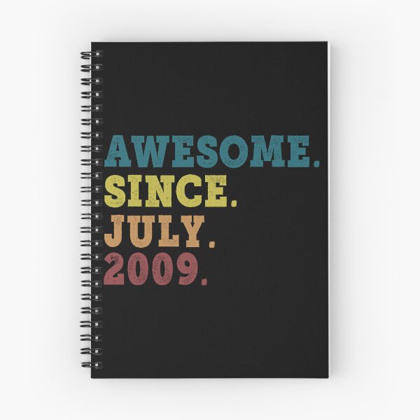 Item preview, Awesome Since July 2009 Retro Vintage 13rd Birthday Gift designed and sold by designbychow.