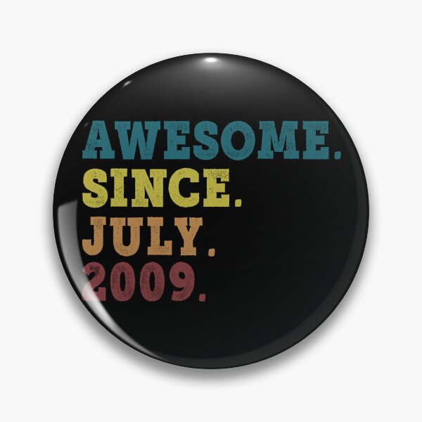 Item preview, Awesome Since July 2009 Retro Vintage 13rd Birthday Gift designed and sold by designbychow.