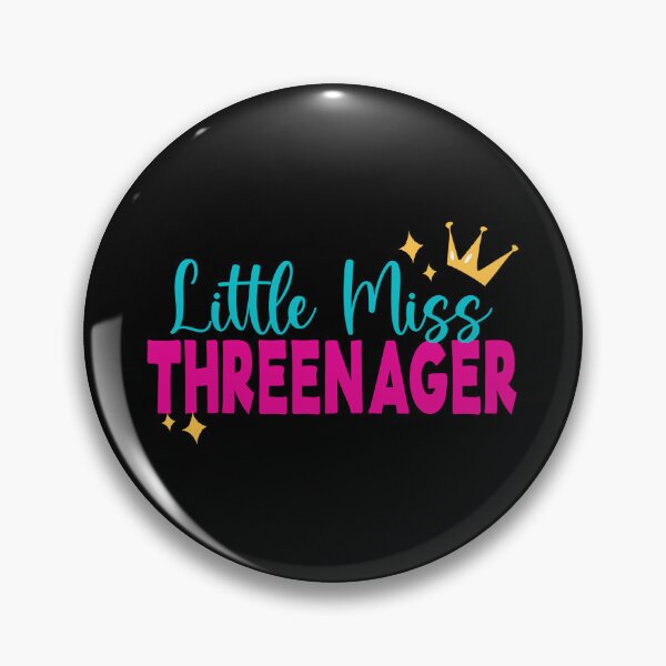 Item preview, Kids Little Miss Threenager, Cute 3 Years Old Birthday Princess design designed and sold by Merchking1.