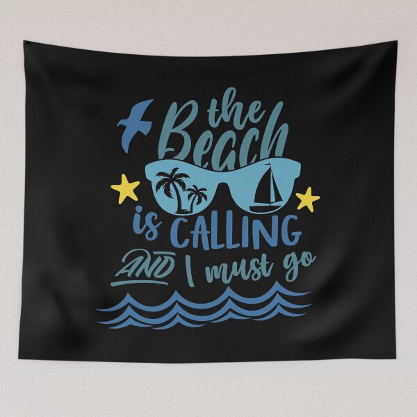 Item preview, The beach is calling and i must go ,summer vacation loading designed and sold by AntonettaKunze.