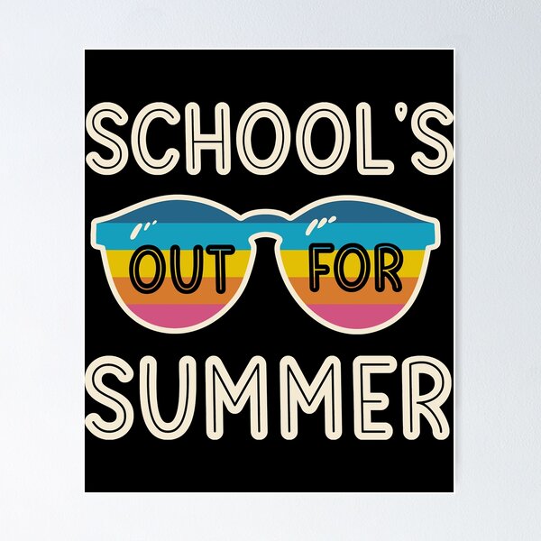 Item preview, School’s out for summer t-shirt design, summer shirt, school t shirt, school summer tshirt, summer designed and sold by AntonettaKunze.