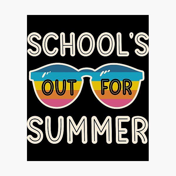 Item preview, School’s out for summer t-shirt design, summer shirt, school t shirt, school summer tshirt, summer designed and sold by AntonettaKunze.