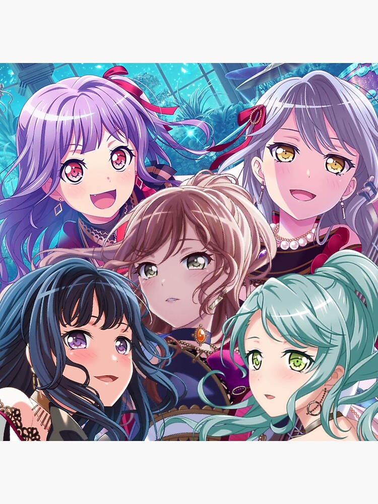 BanG Dream Bandori Sayo Yukina Rinko Ako Lisa Rainy Blue Rose edit