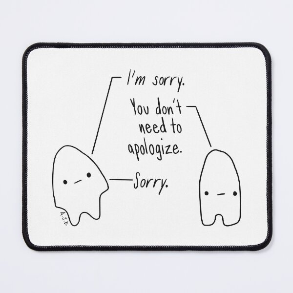 Item preview, "Sorry" (blob creatures) designed and sold by misslovelymess.