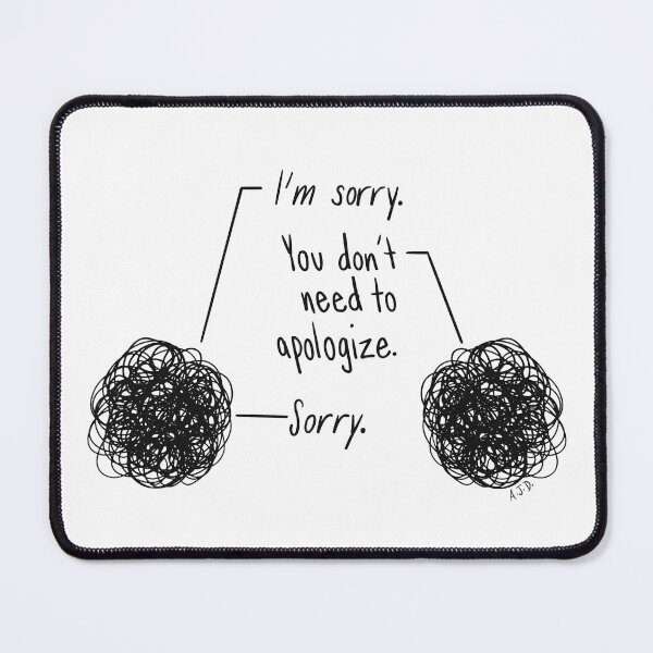 Item preview, "Sorry" (scribbles) designed and sold by misslovelymess.