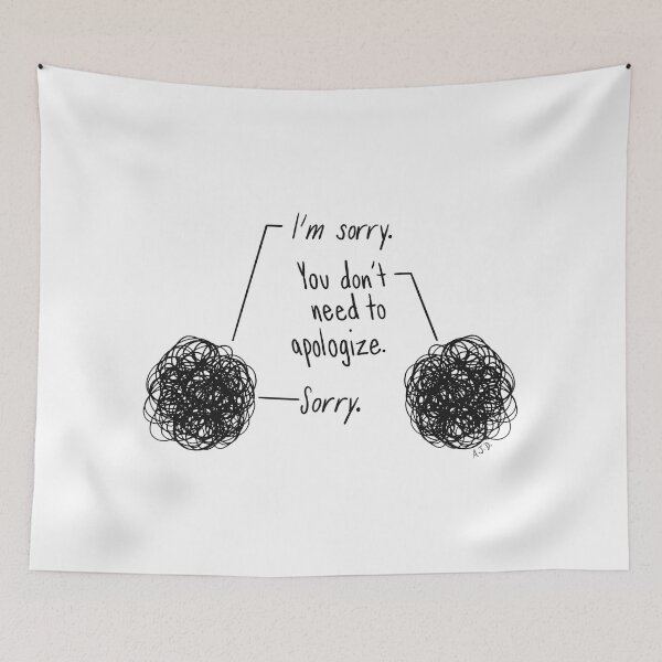 Item preview, "Sorry" (scribbles) designed and sold by misslovelymess.